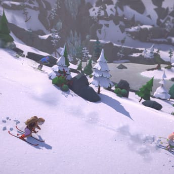 Skiing racing game Lonely Mountains: Snow Riders is coming to PlayStation 5