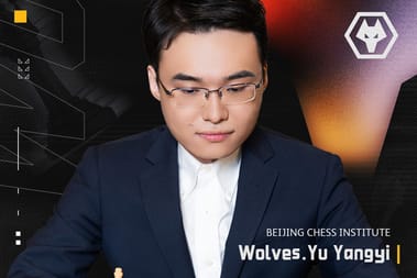 Wolves Esports Signs Chinese Chess Grandmaster Yu Yangyi Ahead of EWC 2025